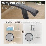 PHI VILLA 7-Piece High Patio Bar Set