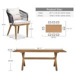 Purple Leaf 9-Piece Outdoor Wicker Dining Set