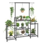 Metal 3-Tier Plant Stand for Indoor/Outdoor Use