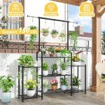 Metal 3-Tier Plant Stand for Indoor/Outdoor Use