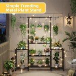 Metal 3-Tier Plant Stand for Indoor/Outdoor Use