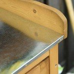 Outsunny Wooden Potting Bench with Storage Shelves