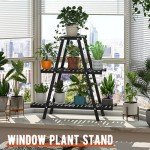 3-Tier Bamboo Plant Stand for Indoor & Outdoor