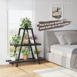 3-Tier Bamboo Plant Stand for Indoor/Outdoor Use