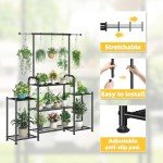 Metal 3-Tier Plant Stand for Indoor/Outdoor Use