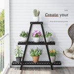 3-Tier Bamboo Plant Stand for Indoor/Outdoor Use
