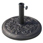 Outdoor Umbrella Base Stand with Decorative Pattern