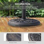 Outdoor Umbrella Base Stand with Decorative Pattern