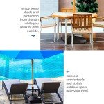 Fillable Umbrella Base with Wheels and Locks