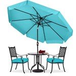 Turquoise 7.5ft Patio Umbrella with Tilt & Crank