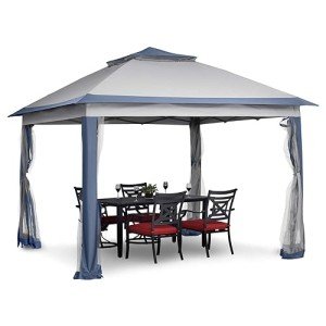 11x11 FT Adjustable Gazebo Tent with Mosquito Netting