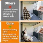 Heavy-Duty Waterproof Vinyl Patio Curtains - 8x10ft