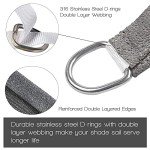 10' x 13' Dark Grey Sun Shade Sail Canopy