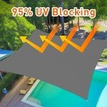 10' x 13' Dark Grey Sun Shade Sail Canopy