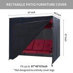 Triple Seater Outdoor Swing Canopy Cover