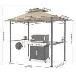 8x5 Outdoor BBQ Gazebo with LED Lights