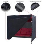 Triple Seater Outdoor Swing Canopy Cover