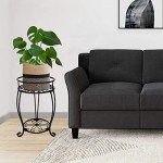 Stylish 2-Tier Metal Plant Stand for Indoors Outdoors