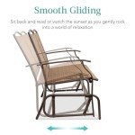 Outdoor 2-Person Patio Swing Glider Bench