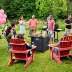 28" Rectangle Fire Pit Table with Cover