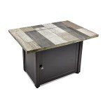 Ashton Gray Rectangular Gas Fire Table 40x28”