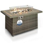 SereneLife 50,000 BTU Outdoor Fire Pit Table