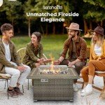 SereneLife 50,000 BTU Outdoor Fire Pit Table