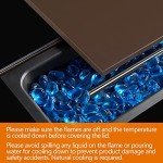 Yaheetech 43” Propane Fire Pit Table, Brown