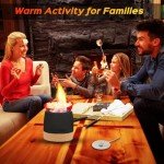 Round Concrete Smokeless Tabletop Fire Pit