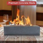 Kante 18" Rectangle Concrete Fire Pit Table