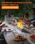 Portable Tabletop Fire Pit with Smores Kit