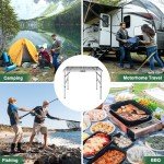 RedSwing Adjustable Portable Grill Table for Outdoors