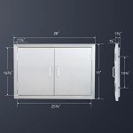 28" x 19" Stainless Steel BBQ Access Doors