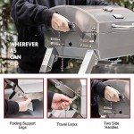 Portable Stainless Steel Propane Grill with Handles