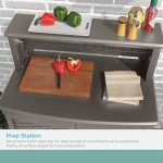 Suncast Rolling Patio Storage and Prep Station