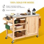 YITAHOME Outdoor Grill Table with Storage Cabinet