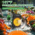 AgiiMan 1500W Adjustable Greenhouse Patio Heater