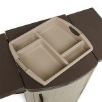 Suncast Portable Patio Grilling Prep Station Table