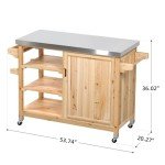 YITAHOME Outdoor Grill Table with Storage Cabinet