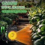 AgiiMan 1500W Adjustable Greenhouse Patio Heater