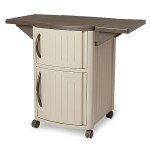 Suncast Portable Patio Grilling Prep Station Table