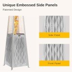 EAST OAK 48,000 BTU Stainless Steel Patio Heater