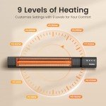 Infrared Electric Patio Heater with Remote Control