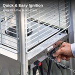 EAST OAK 48,000 BTU Stainless Steel Patio Heater