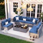 10-Piece Outdoor Wicker Patio Furniture Set