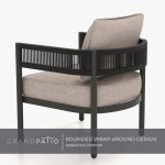 Beige 5-Piece Outdoor Wicker Furniture Set