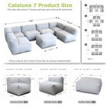 7-Piece Cloud Gray Patio Sectional Conversation Set