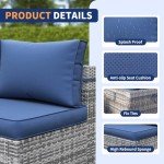 10-Piece Outdoor Wicker Patio Furniture Set