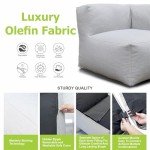 7-Piece Cloud Gray Patio Sectional Conversation Set