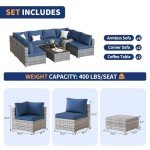 10-Piece Outdoor Wicker Patio Furniture Set